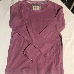 Mini Boden Mauvy/Purple Long Sleeve Top